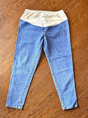 Take Nine Maternity 90s vintage jeans waist 40”